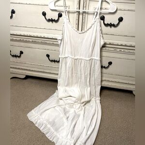 Japna long white summer dress (M)